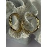 Gold Plated Earrings Length 1.25 Inch