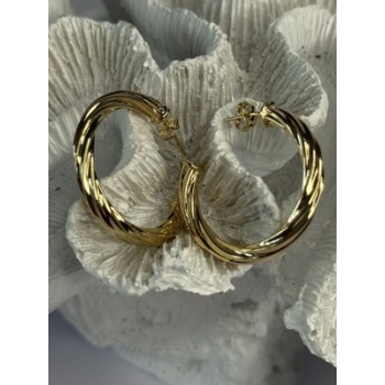 Gold Plated Earrings Length 1.25 Inch