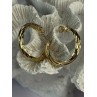 Gold Plated Earrings Length 1.25 Inch