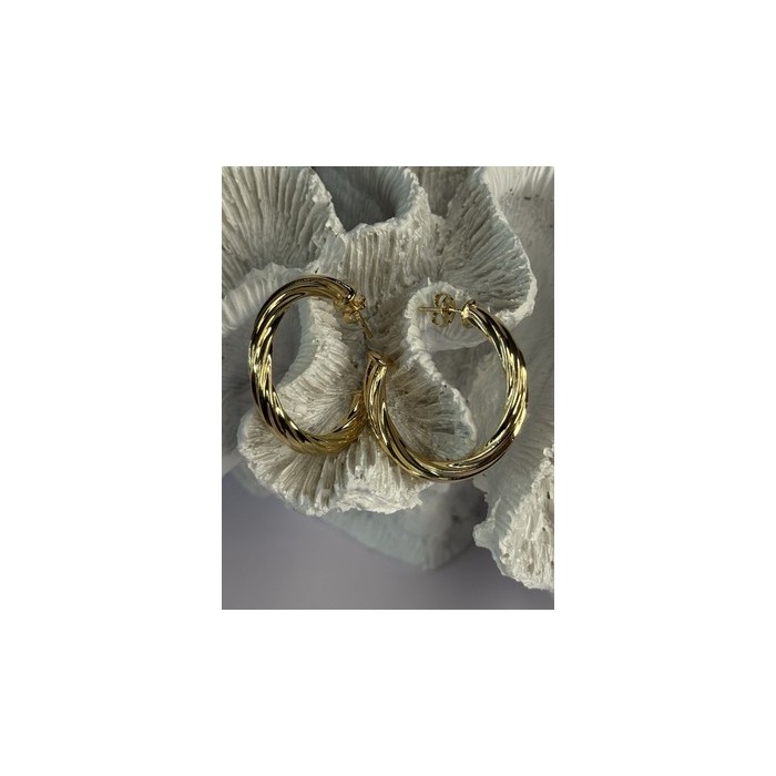 Gold Plated Earrings Length 1.25 Inch