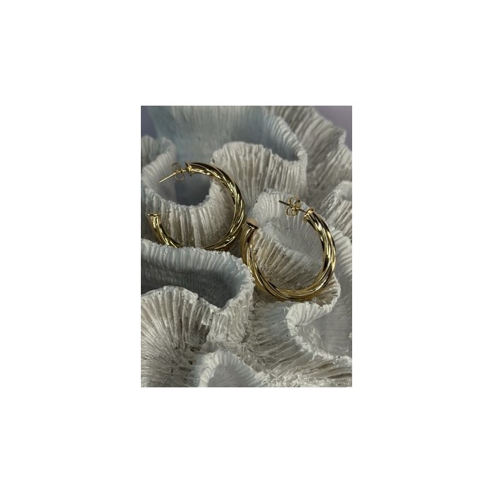 Gold Plated Earrings Length 1.25 Inch