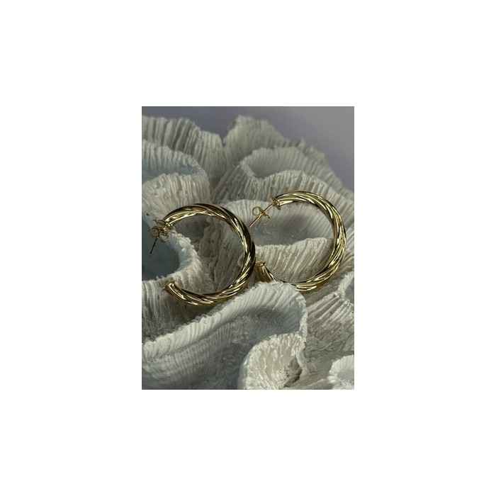 Gold Plated Earrings Length 1.25 Inch