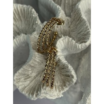 Gold Plated Earrings Length 1 Inch