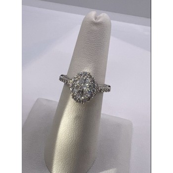 925 Sterling Silver CZ Ring Size 5.5