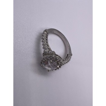 925 Sterling Silver CZ Ring Size 5.5