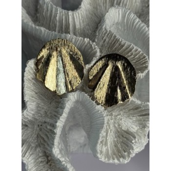 Unique Gold Plated Earrings Length 1.15 Inch