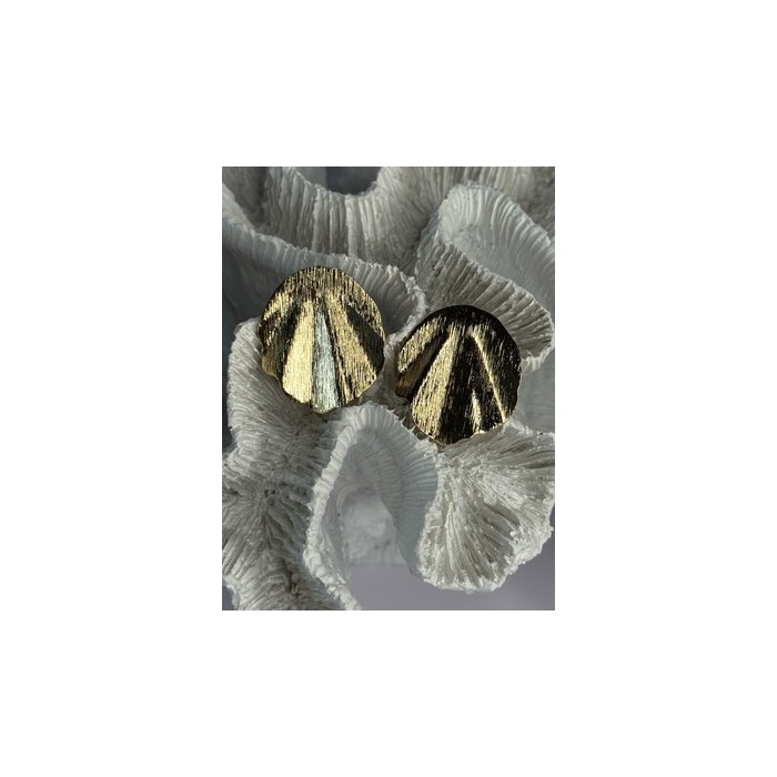 Unique Gold Plated Earrings Length 1.15 Inch