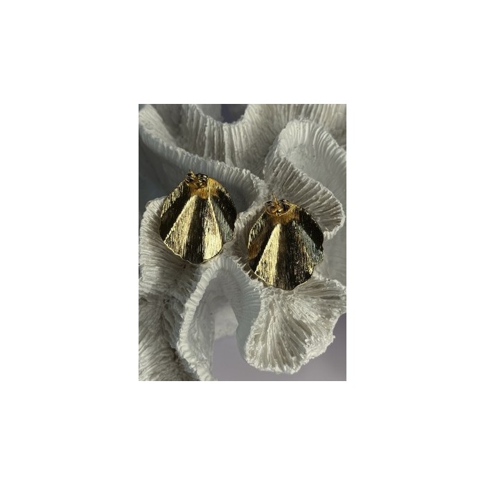 Unique Gold Plated Earrings Length 1.15 Inch