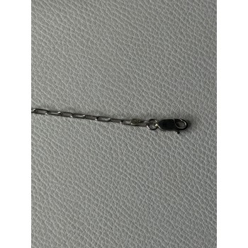 Sjd Acpl 925 Sterling Silver White Topaz Heart Bracelet Length 7.5 Inch