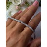 Elegant 925 Sterling Silver CZ Bracelet Length 7.5 Inch