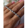 Classy 925 Sterling Silver Diamonds Bracelet Length 6.5 Inch