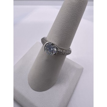 925 Sterling Silver CZ Ring Size 6.5