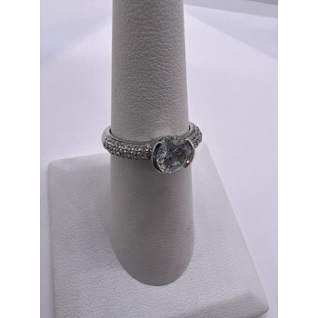 925 Sterling Silver CZ Ring Size 6.5