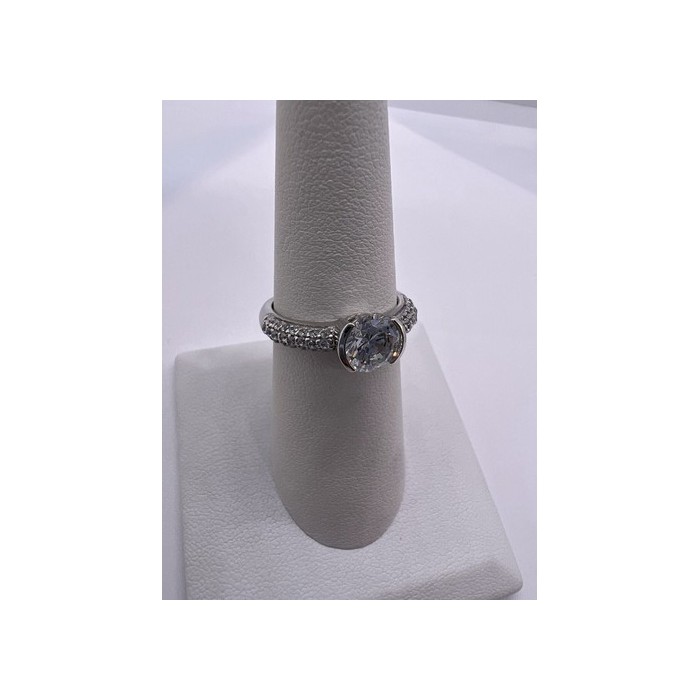 925 Sterling Silver CZ Ring Size 6.5