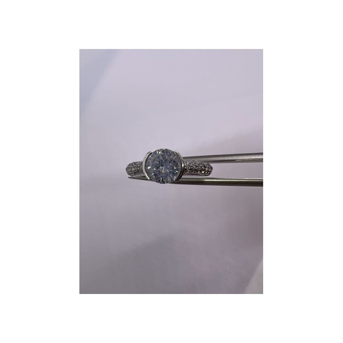 925 Sterling Silver CZ Ring Size 6.5