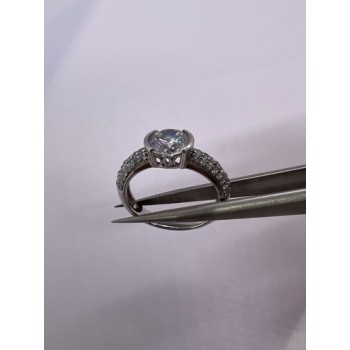 925 Sterling Silver CZ Ring Size 6.5