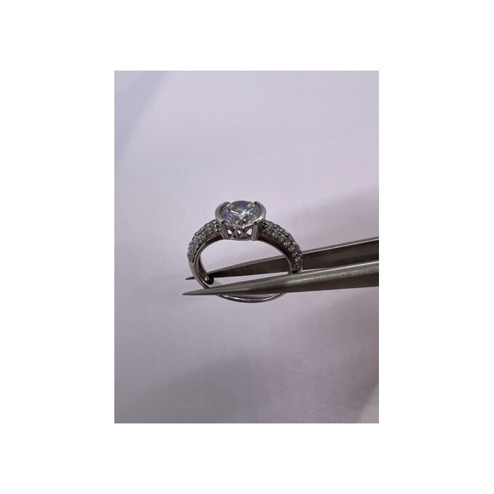 925 Sterling Silver CZ Ring Size 6.5