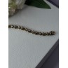 925 Sterling Silver Gold Plated CZ Bracelet Length 7.5 Inch