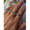 925 Sterling Silver Amethyst Citrine Garnet Peridot Topaz Bracelet Length 7.5 In
