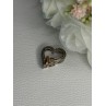 925 Sterling Silver White Topaz Heart Pendant Length 0.75 Inch