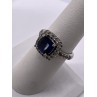 925 Sterling Silver Spinel & Beryl Ring Size 6.5