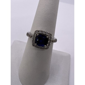 925 Sterling Silver Spinel & Beryl Ring Size 6.5
