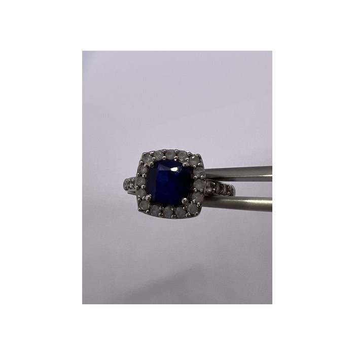 925 Sterling Silver Spinel & Beryl Ring Size 6.5