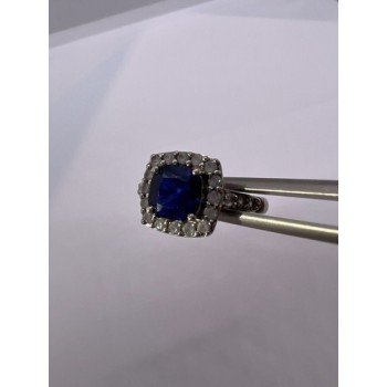 925 Sterling Silver Spinel & Beryl Ring Size 6.5