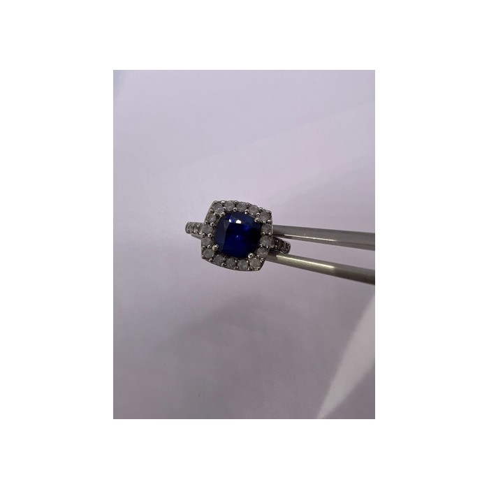 925 Sterling Silver Spinel & Beryl Ring Size 6.5