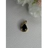 10K YELLOW GOLD BLACK SAPPHIRE & DIAMONDS PENDANT LENGTH 0.60 INCH