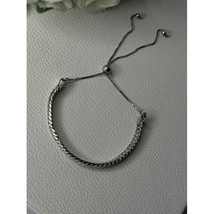 Classy Sizable 925 Sterling Silver Bracelet