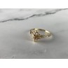 14K YELLOW GOLD SAPPHIRE & DIAMONDS RING SIZE 7.25