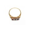 14K YELLOW GOLD RUBIES & DIAMOND RING SIZE 8