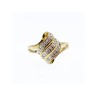 10K YELLOW GOLD DIAMONDS RING SIZE 11.125
