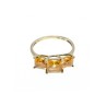 10K YELLOW GOLD HELIODOR RING SIZE 7.25