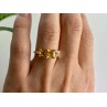 10K YELLOW GOLD HELIODOR RING SIZE 7.25