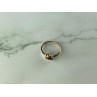 10K YELLOW GOLD RUBY & DIAMONDS RING SIZE 6.75