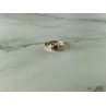 10K YELLOW GOLD RUBY & DIAMONDS RING SIZE 6.75