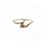 14K YELLOW GOLD DIAMONDS RING SIZE 6.75