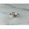 14K YELLOW GOLD DIAMONDS RING SIZE 6.75
