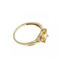 10K YELLOW GOLD TOURMALINE & DIAMONDS RING SIZE 8