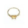 10K YELLOW GOLD TOURMALINE & DIAMONDS RING SIZE 8