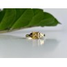 10K YELLOW GOLD TOURMALINE & DIAMONDS RING SIZE 8