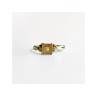 10K YELLOW GOLD TOURMALINE & DIAMONDS RING SIZE 8