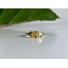 10K YELLOW GOLD TOURMALINE & DIAMONDS RING SIZE 8