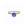 10K YELLOW GOLD TANZANITE RING SIZE 5.5