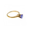 10K YELLOW GOLD TANZANITE RING SIZE 5.5