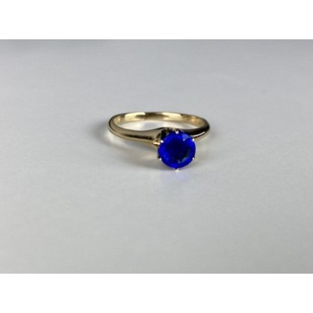 10K YELLOW GOLD TANZANITE RING SIZE 5.5