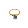 10K YELLOW GOLD TANZANITE RING SIZE 5.5