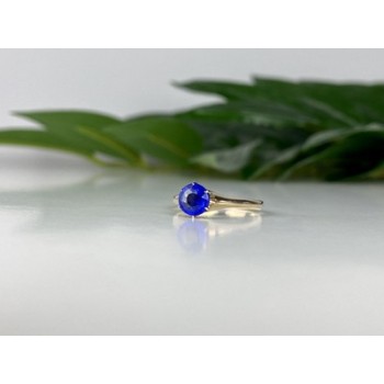 10K YELLOW GOLD TANZANITE RING SIZE 5.5